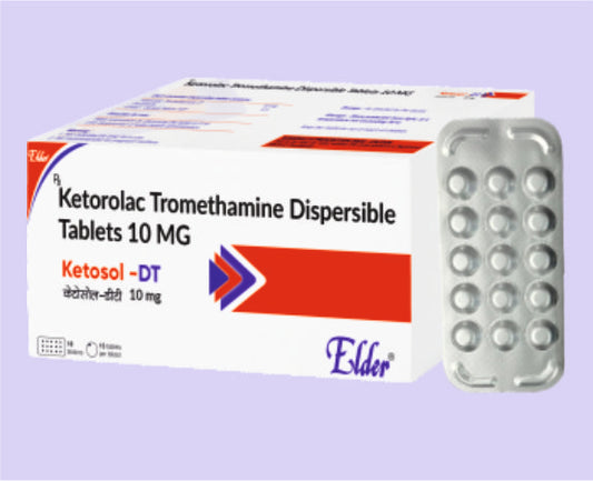 KETOSOL DT  TABS 15'S ( Ketorolac Tromethamine 10mg ) by Elder