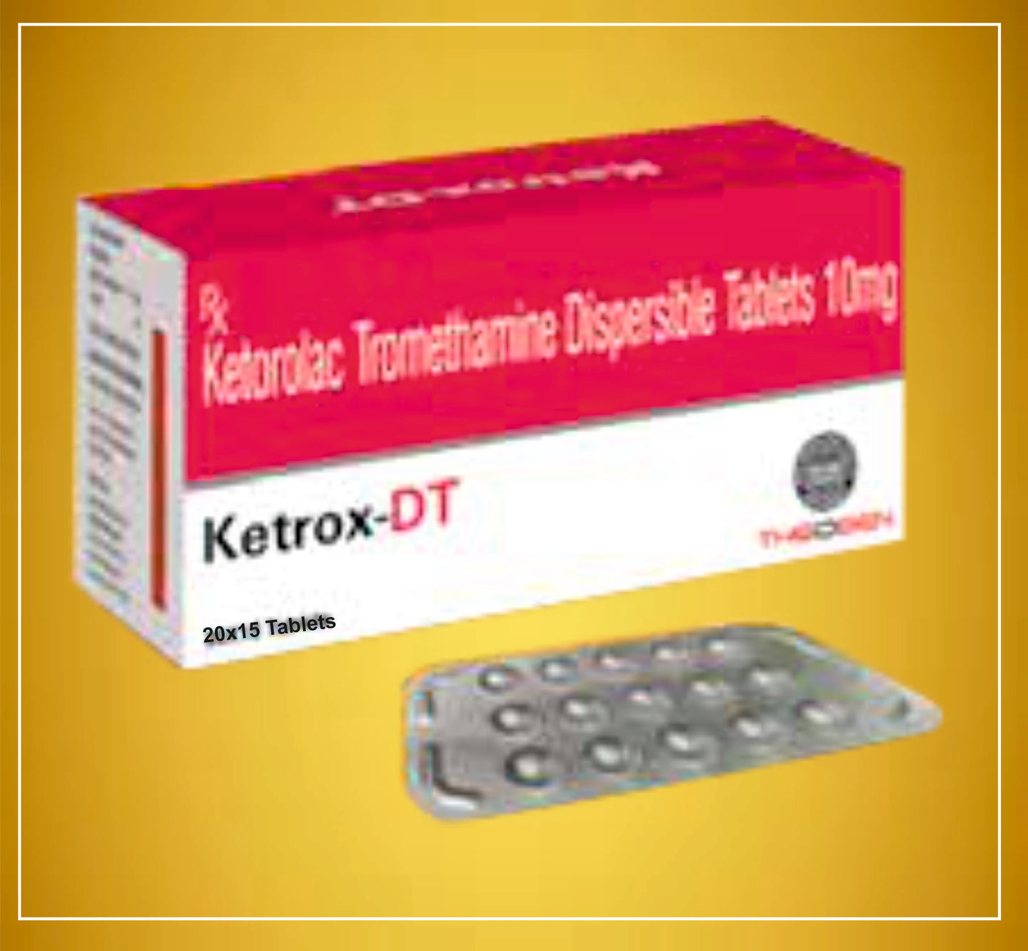 KETROX-DT 15'S ( Ketorolac (10Mg) ) By Theon