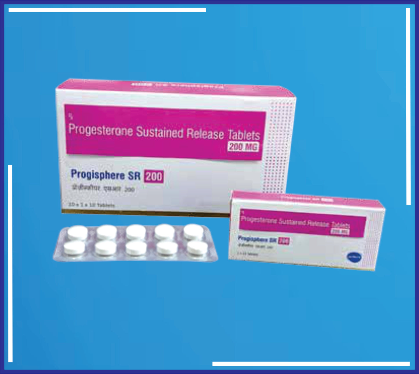 PROGISPHERE SR 200 TAB (BLISTER) 10X1X10 (Progesterone Ip 200Mg)by Kemsyn