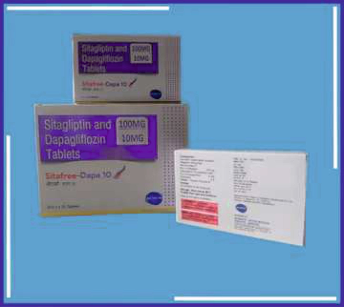 SITAFREE-DAPA 10 TAB 10X1X15 (Sitagliptin 100Mg + Dapagliflozin 10Mg Tablet)by Kemsyn