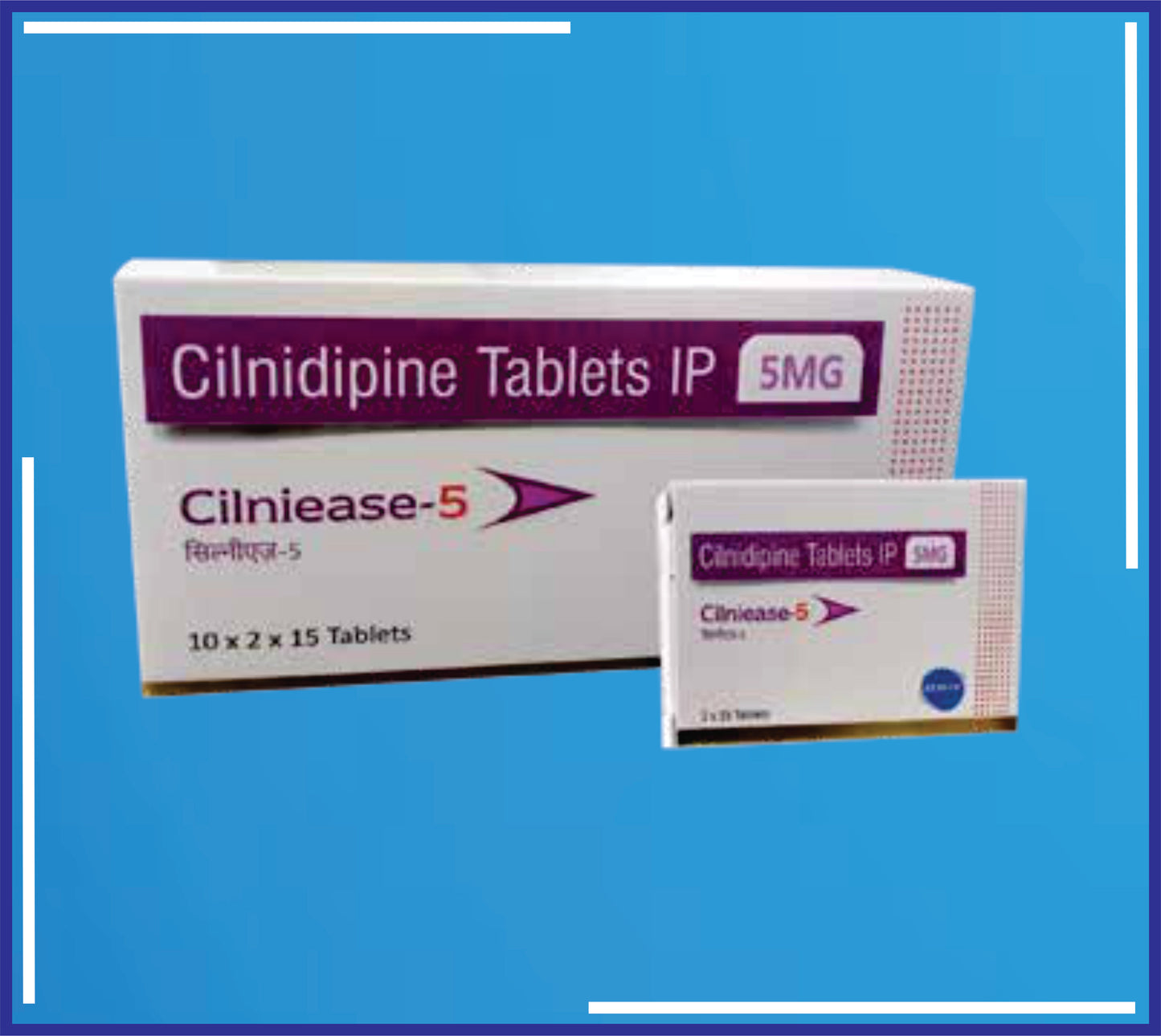 CILNIEASE -5 TAB (BLISTER) 10X2X15 (Cilnidipine Ip 5Mg)by Kemsyn