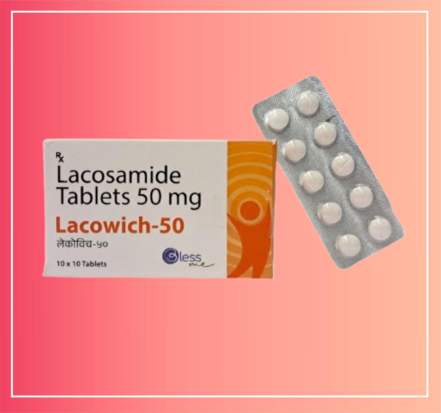 Lacosomide 50 {Rate of 10 Tab} by Dellwich