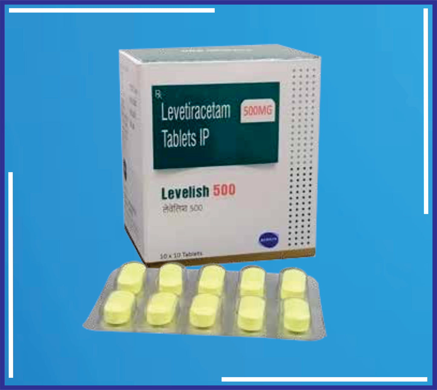 Levelish 500 Tab ( Levetiracetam Ip 500Mg ) pack 10x10 by Kemsyn