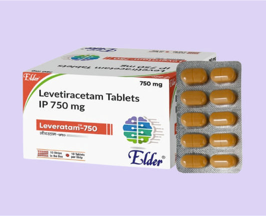 LEVERATAM 750 TABS 10'S ( Levetiracetam 750 mg
 ) by Elder