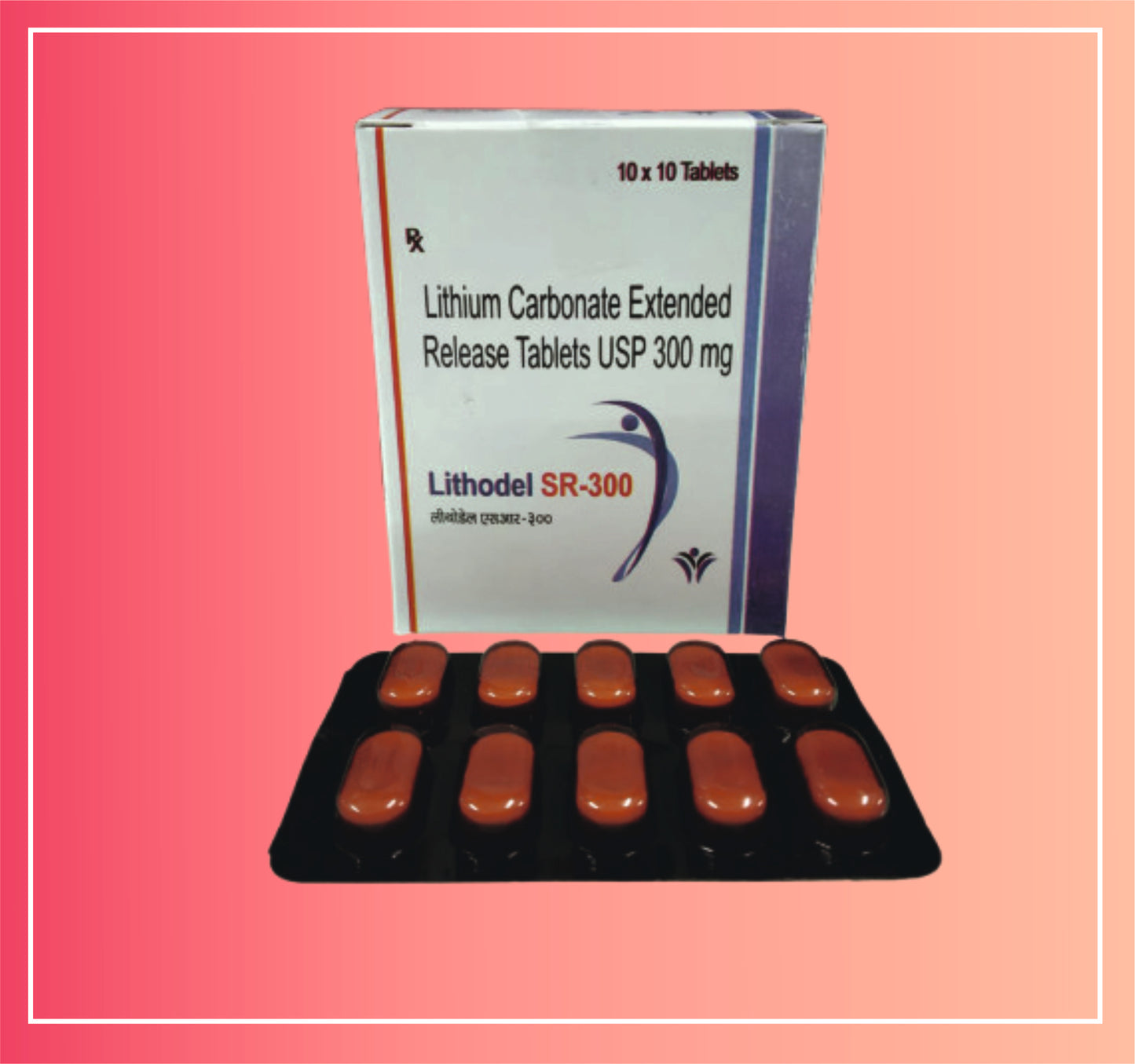 Lithium Carbonate 300 (Pr) {Rate of 10 Tab} by Dellwich