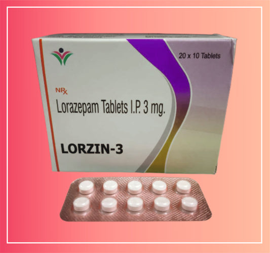 Lorazepam 3  {Rate of 10 Tab} by Dellwich