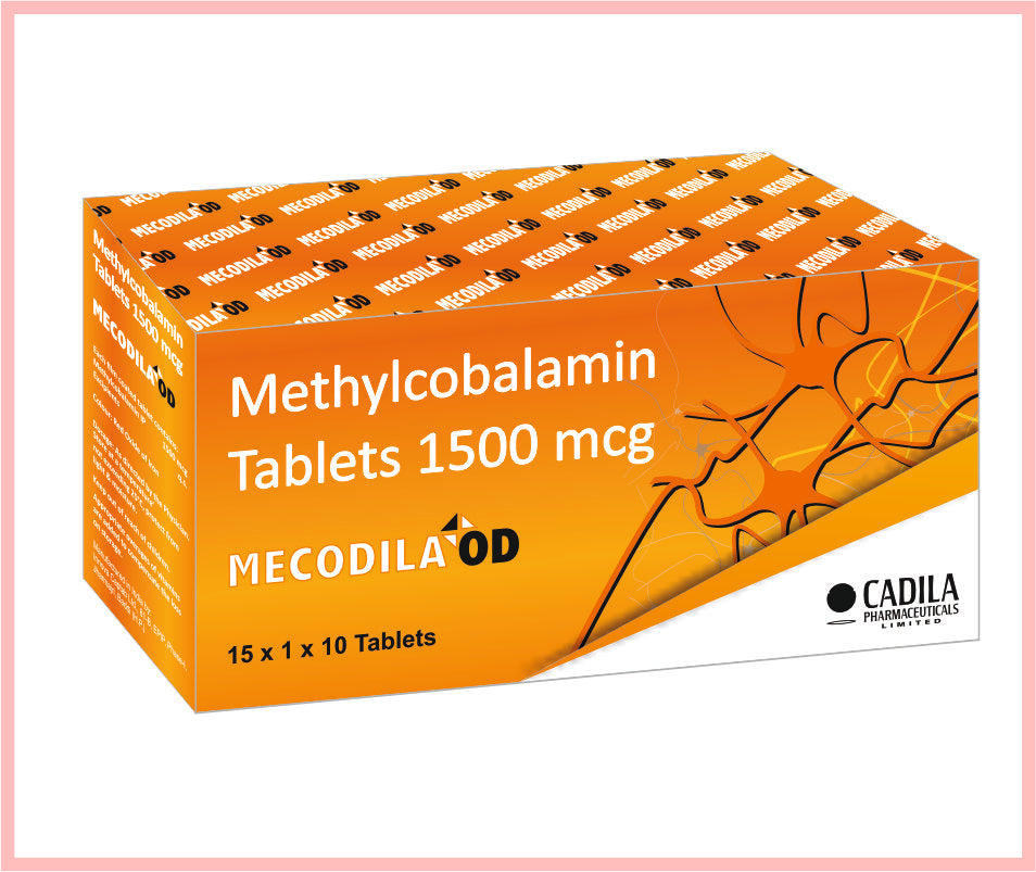 Mecodila Od Tab 10 T ( Mecobalamin 1500 Mcg  ) By Cadila