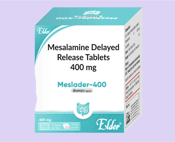 MESLADER 400MG TAB 10'S ( Mesalamine 400 mg ) by Elder