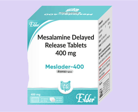 MESLADER 400MG TAB 10'S ( Mesalamine 400 mg ) by Elder