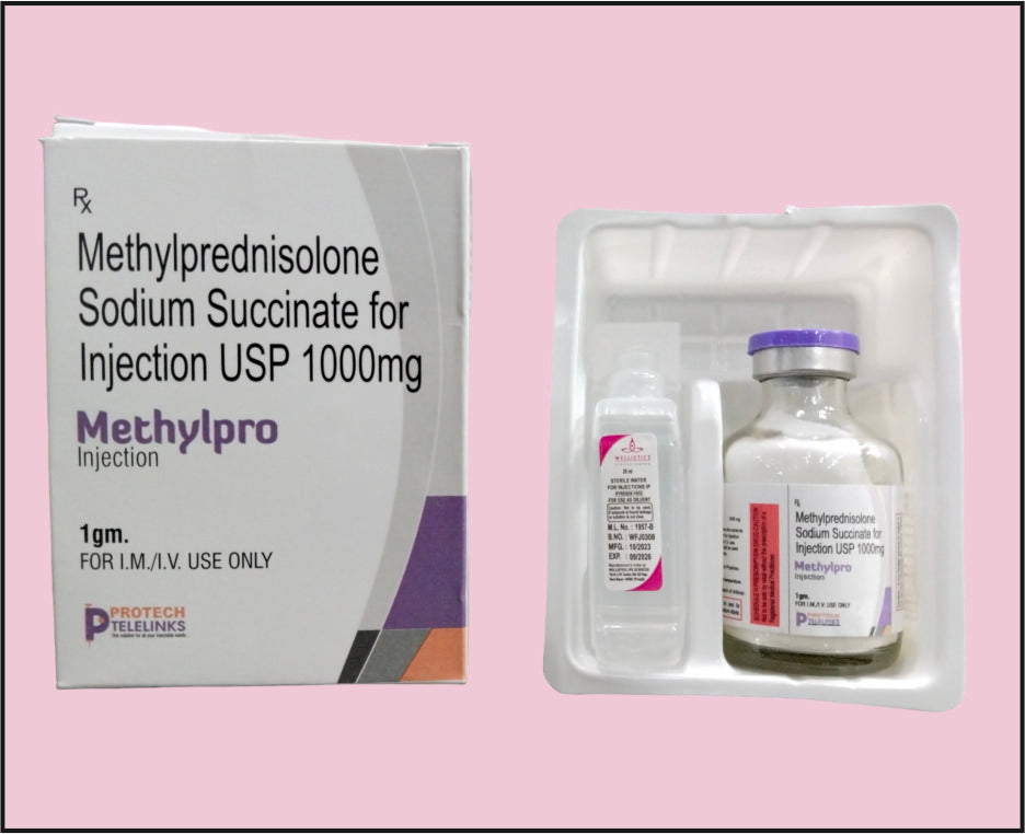 METHYLPRO-1000 VIAL ( Methylprednisolone (1Gm) ) by Protech
