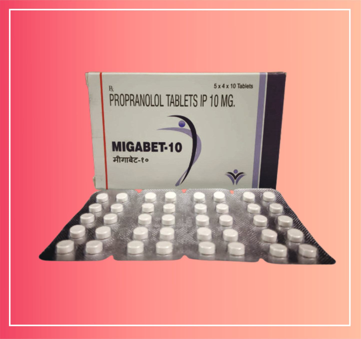 Propranolol Hcl 10 {Rate of 10 Tab} by Dellwich