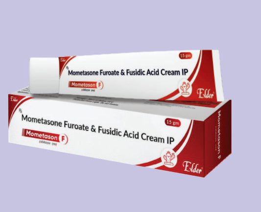 MOMETASON F  CREAM 15GM ( Mometasone 0.1%+Fusidic Acid 0.2% ) by Elder