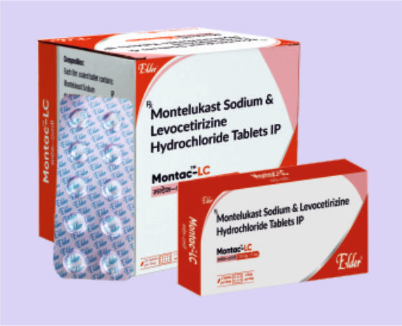 MONTEDEL LC TABS 10'S ( Montilukast 10 MG + Levocetrizine 5 MG 
 ) by Elder