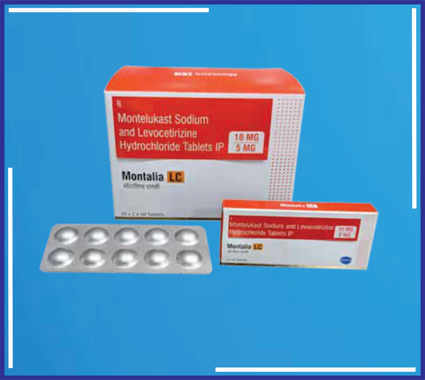 Montalia- Lc Tab 10S ( Montelukast 10Mg + Levocetrizine Dihydrocloride Ip. 5Mg ) pack 20x1x10 by Kemsyn