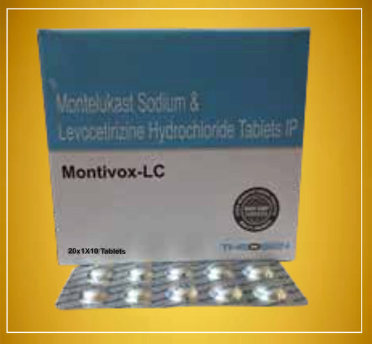 MONTIVOX-LC 10'S ( Levocetirizine (5Mg) + Montelukast (10Mg) ) By Theon