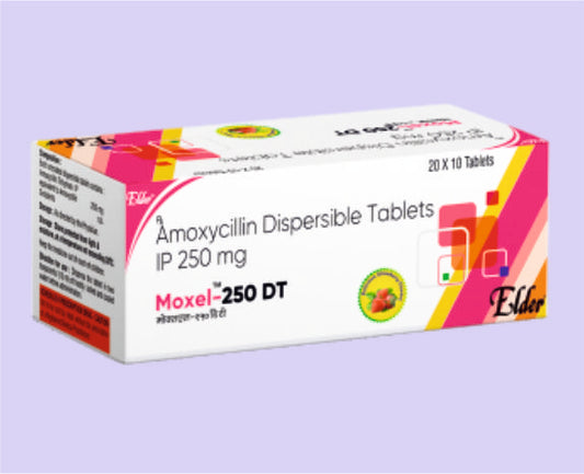 MOXEL 250 DT TAB 10'S ( Amoxycillin 250 mg ) by Elder