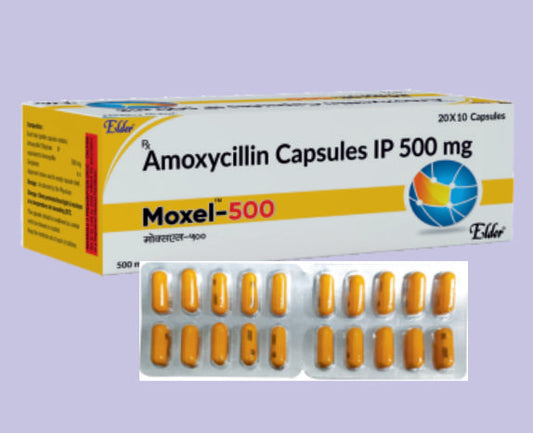 MOXEL 500 CAP 10'S ( Amoxicillin cap I.P 500 mg ) by Elder