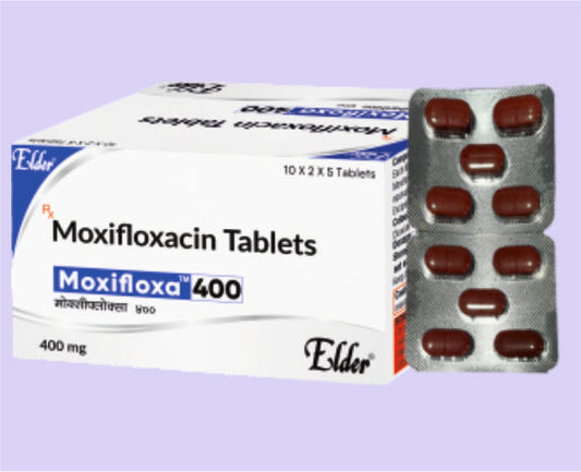 MOXIFLOXA 400 TABS 5'S ( Moxifloxacin 400 MG 
 ) by Elder