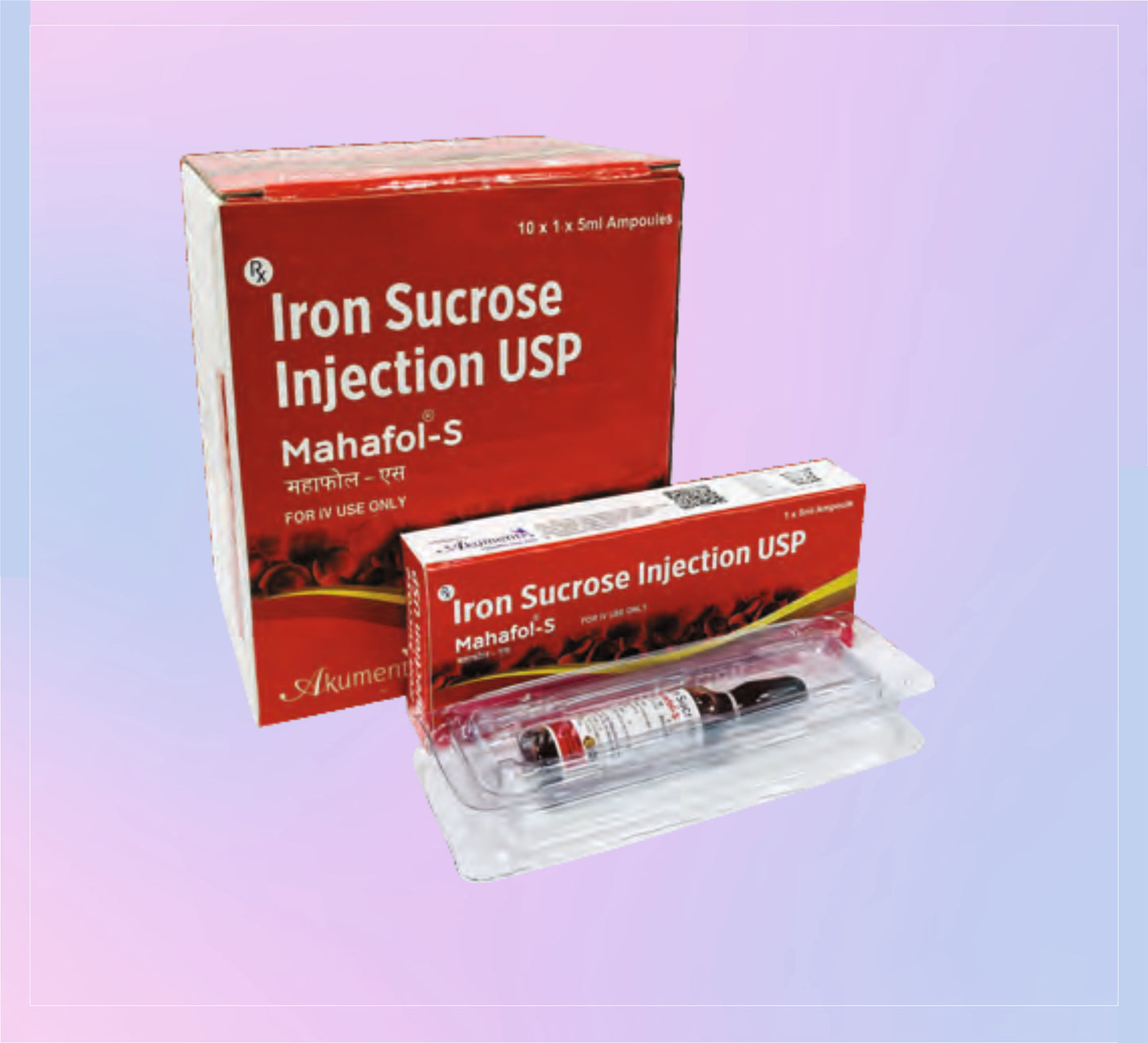 Mahafol-S Inj. 5Ml 10X1X5ML Iron 20 Mg by Akumentis