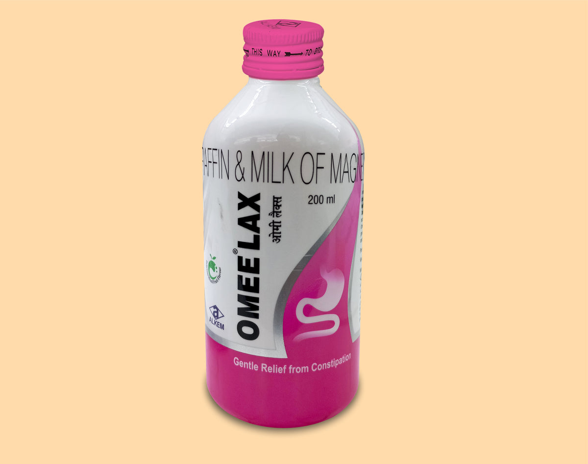 Omee Lax Oral Emulsion (200Ml) (200Ml) Liquid Paraffin 3.75 Ml, Milk Of Magnesia 11.25 Ml Oral Emulsion By Alkem1