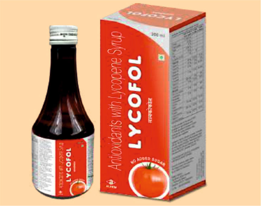 Lycofol Syrup (200Ml) (200Ml) Antioxidant Syrup With Lycopene, Vitamins, Minerals By Alkem1