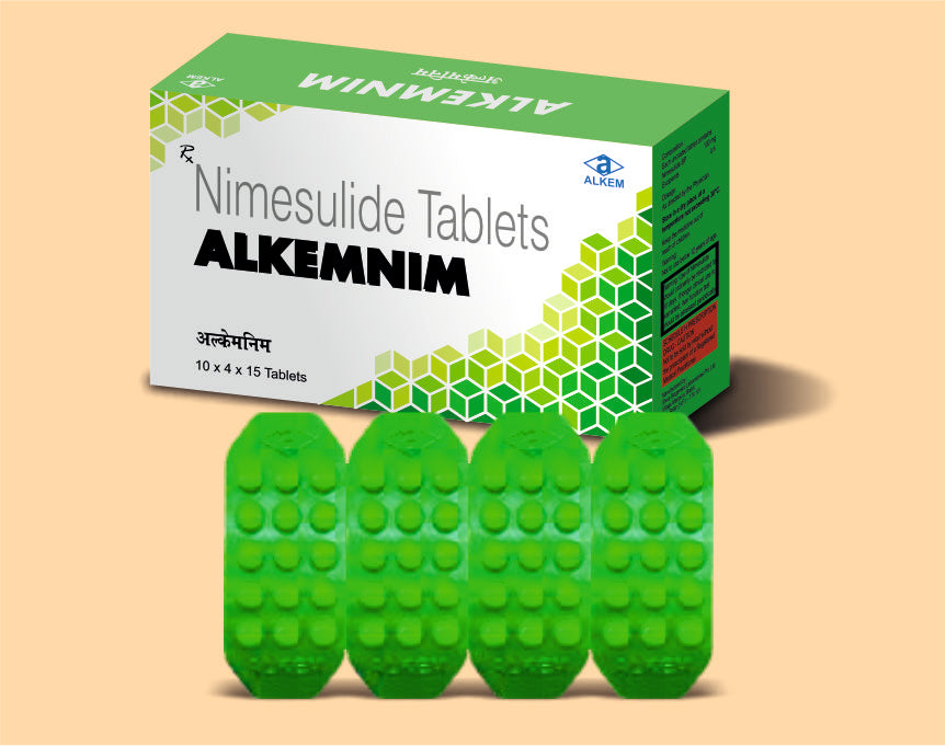 ALKEMNIM TABLETS (AMBER PVC) (15’S) (Nimesulide 100 mg) by Alkem1