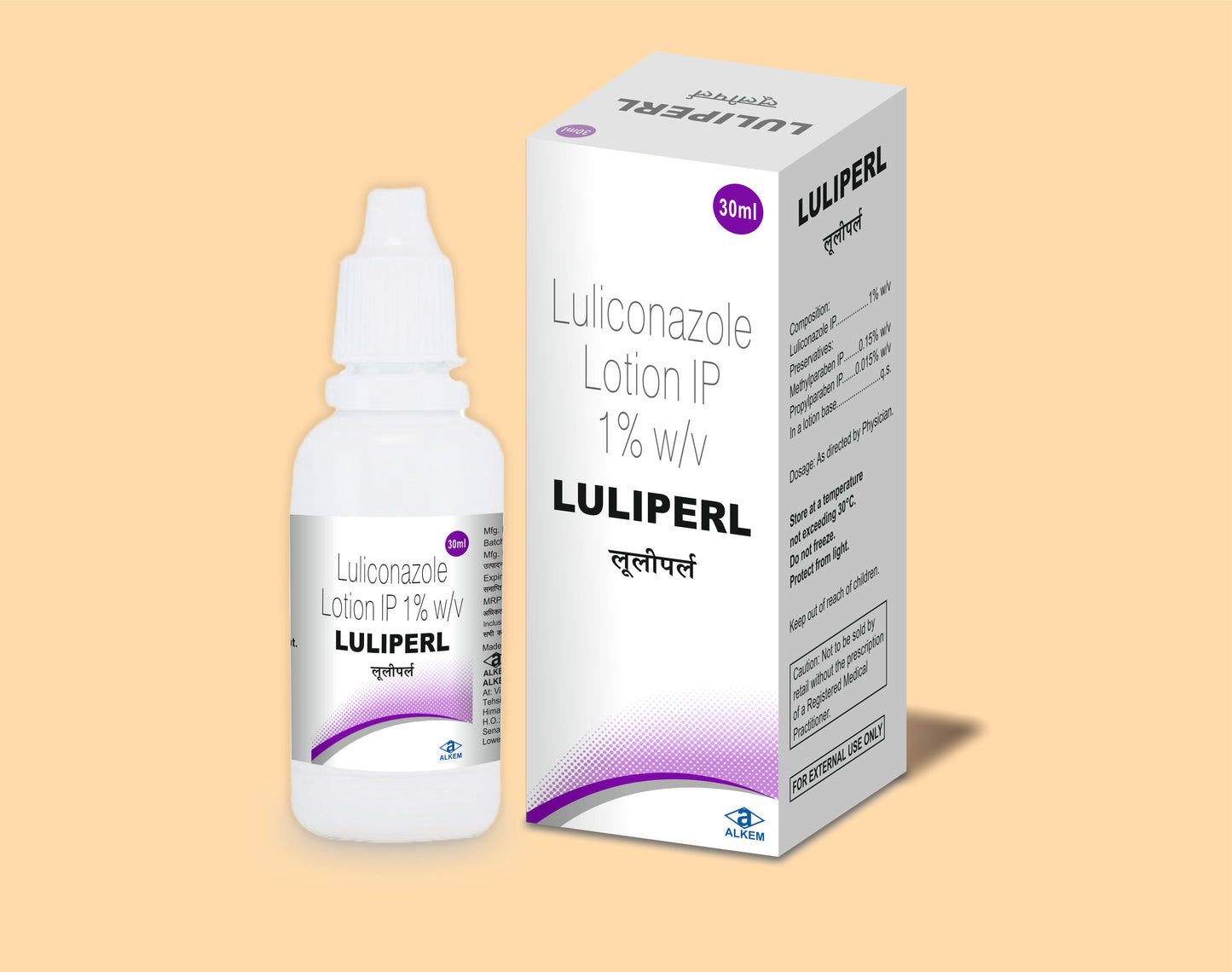 Luliperl Lotion 30Ml 30ML Luliconazole 1% w/w by Alkem1