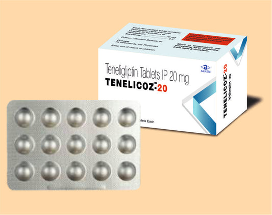 Tenelicoz 20 Tablets (15'S) 15'S Teneligliptin 20 mg by Alkem1