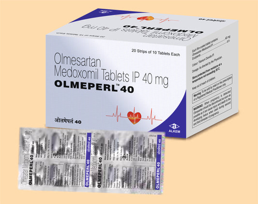 Olmeperl-40 Tablets 15'S 15's Olmesartan Medoxomil 40 mg by Alkem1
