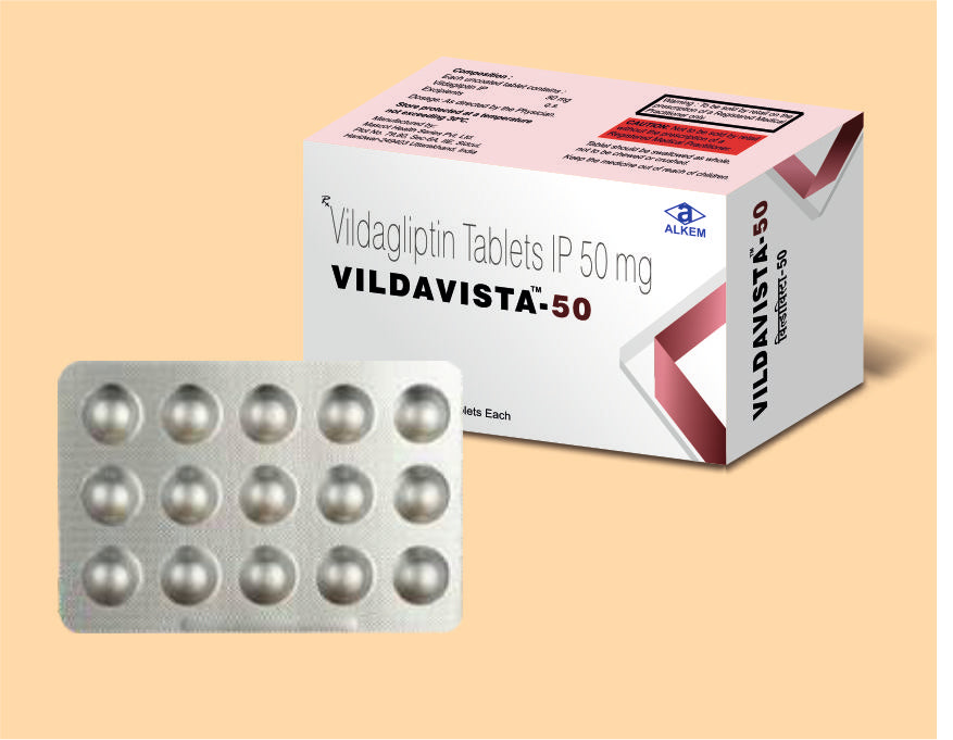 Vildavista 50 Tablets (15'S) 15's Vildagliptin 50 mg by Alkem1