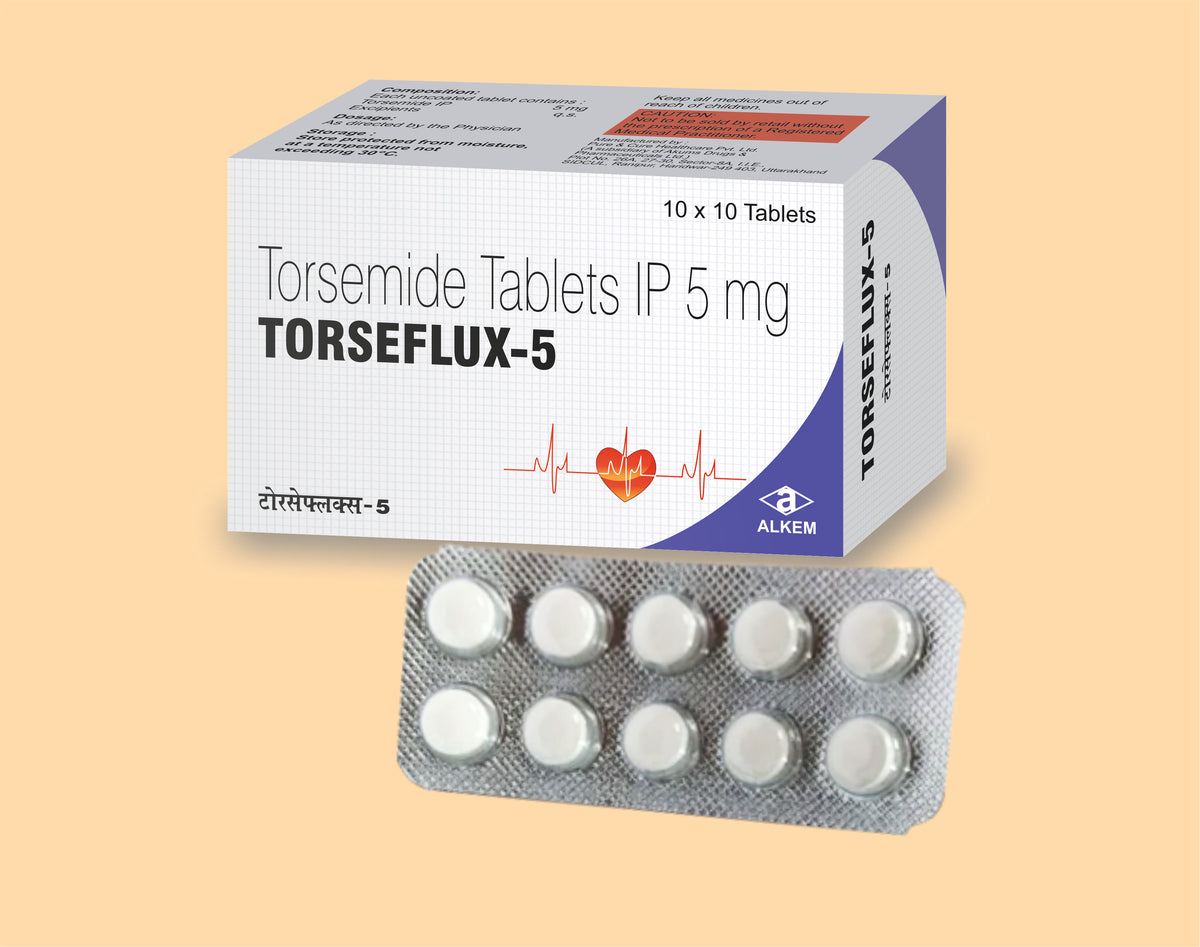 Torseflux - 5 Tablets (10'S) (10'S) Torsemide 5 Mg Tab By Alkem1