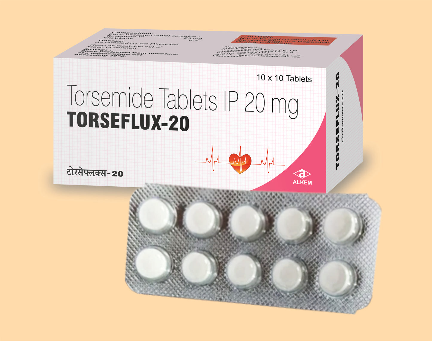 TORSEFLUX - 20 TABLETS (10'S) Torsemide 20 mg by Alkem1