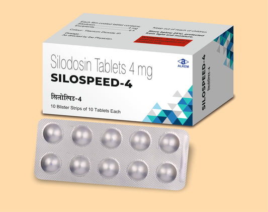 Silospeed 4 Tablets (10'S) 10's Silodosin 4 mg by Alkem1
