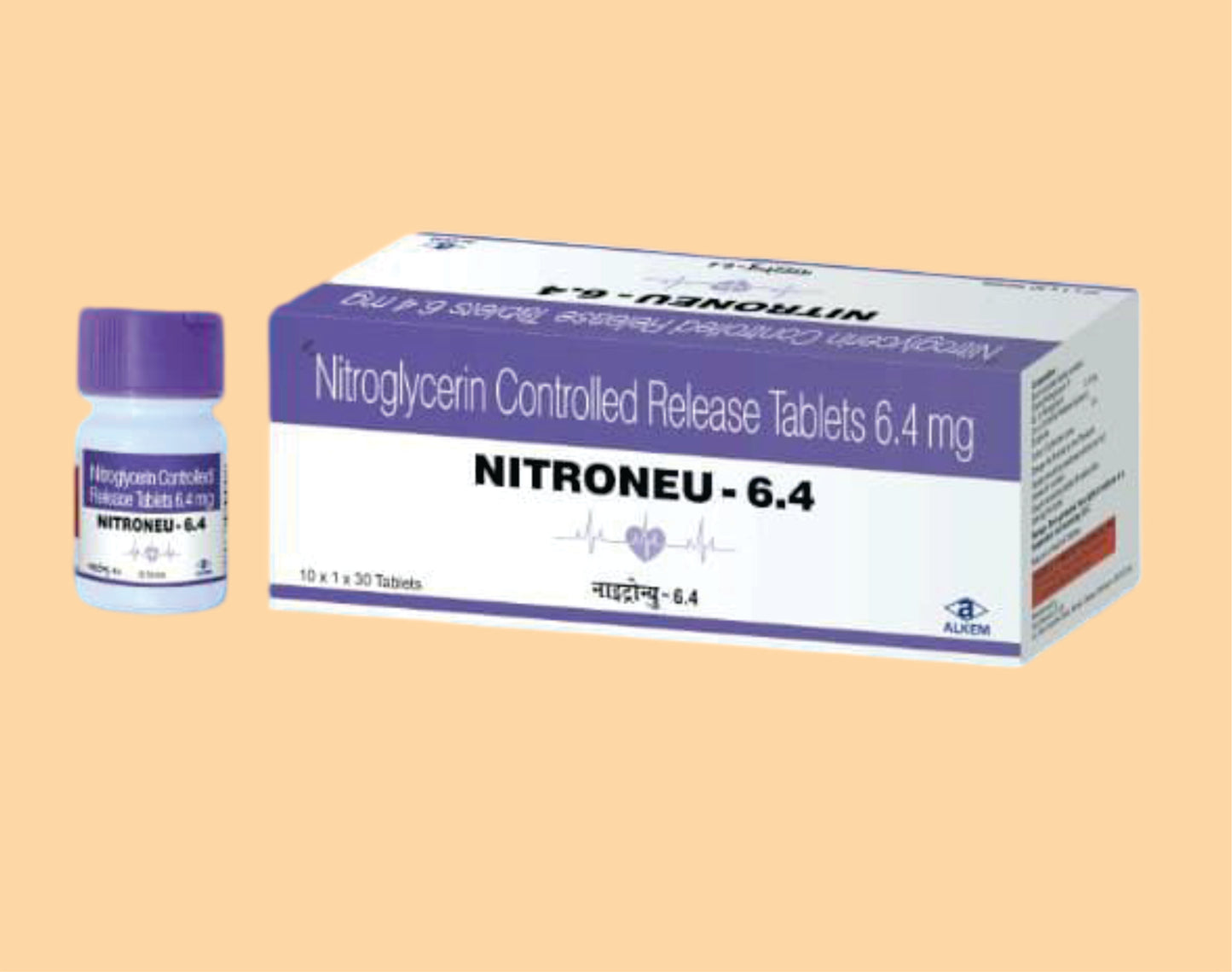 NIITONEU - 6.4 Tablets (30's) Nitroglycerin 6.4 mg by Alkem1
