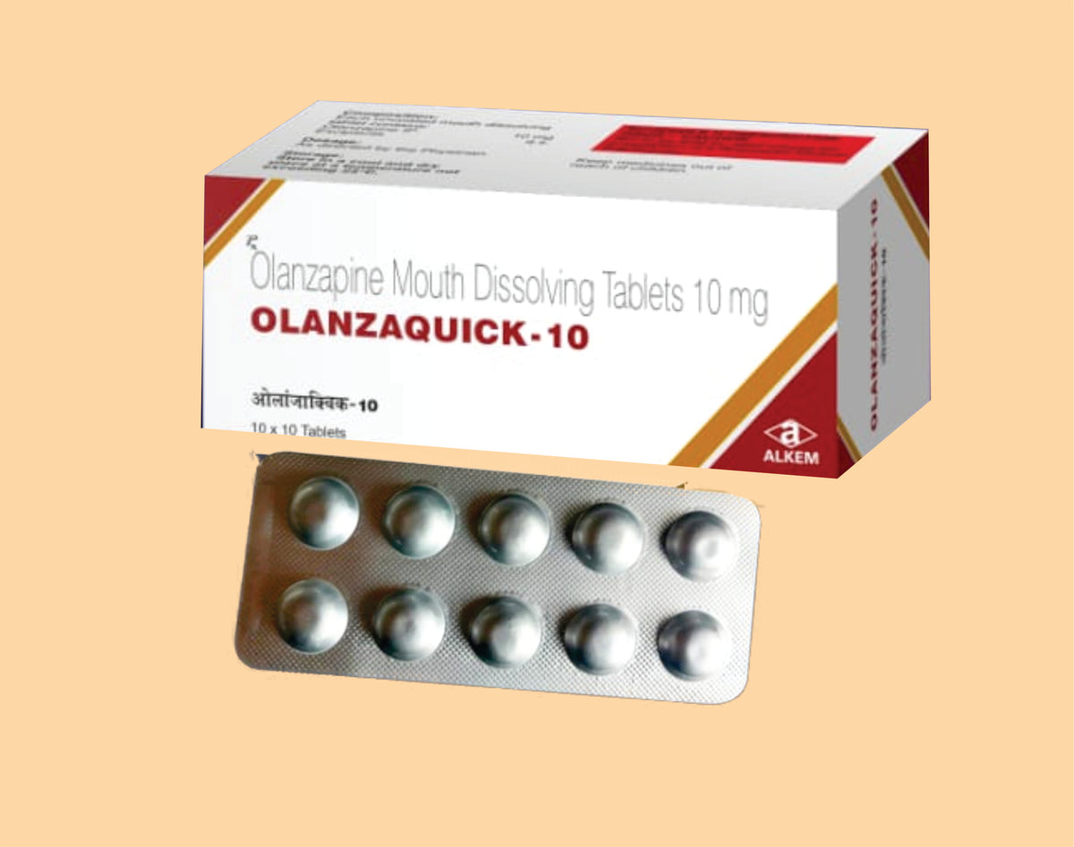 Olanzaquick-10 Tablets (10'S) (10'S) Olanzapine 10 Mg Md Tab By Alkem1