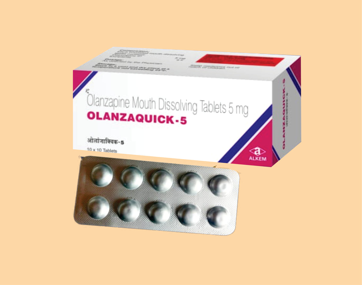 OLANZAQUICK- 5 TABLETS (10'S) (10'S) Olanzapine 5 Mg by Alkem1