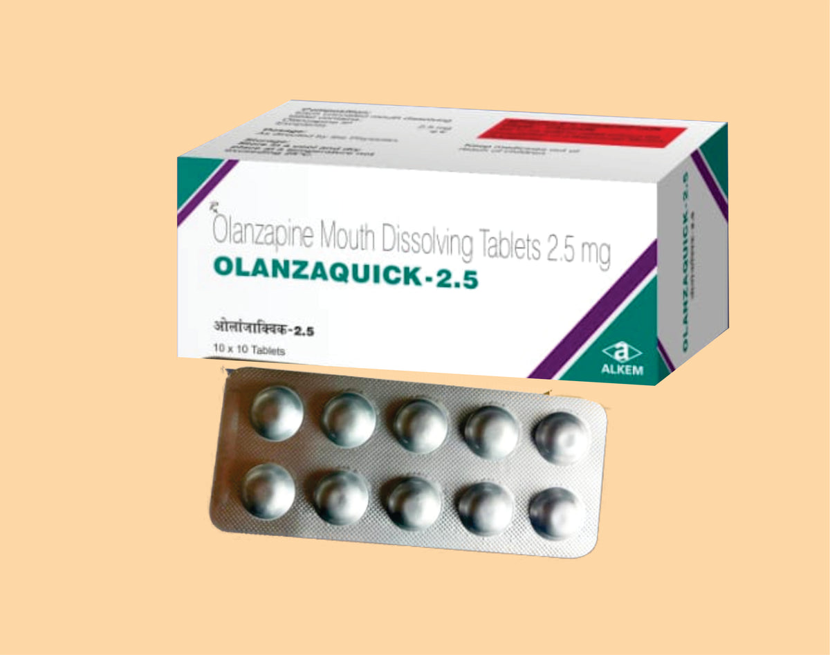 Olanzaquick-2.5 Tablets (10'S) (10'S) Olanzapine 2.5 Mg Md Tab By Alkem1