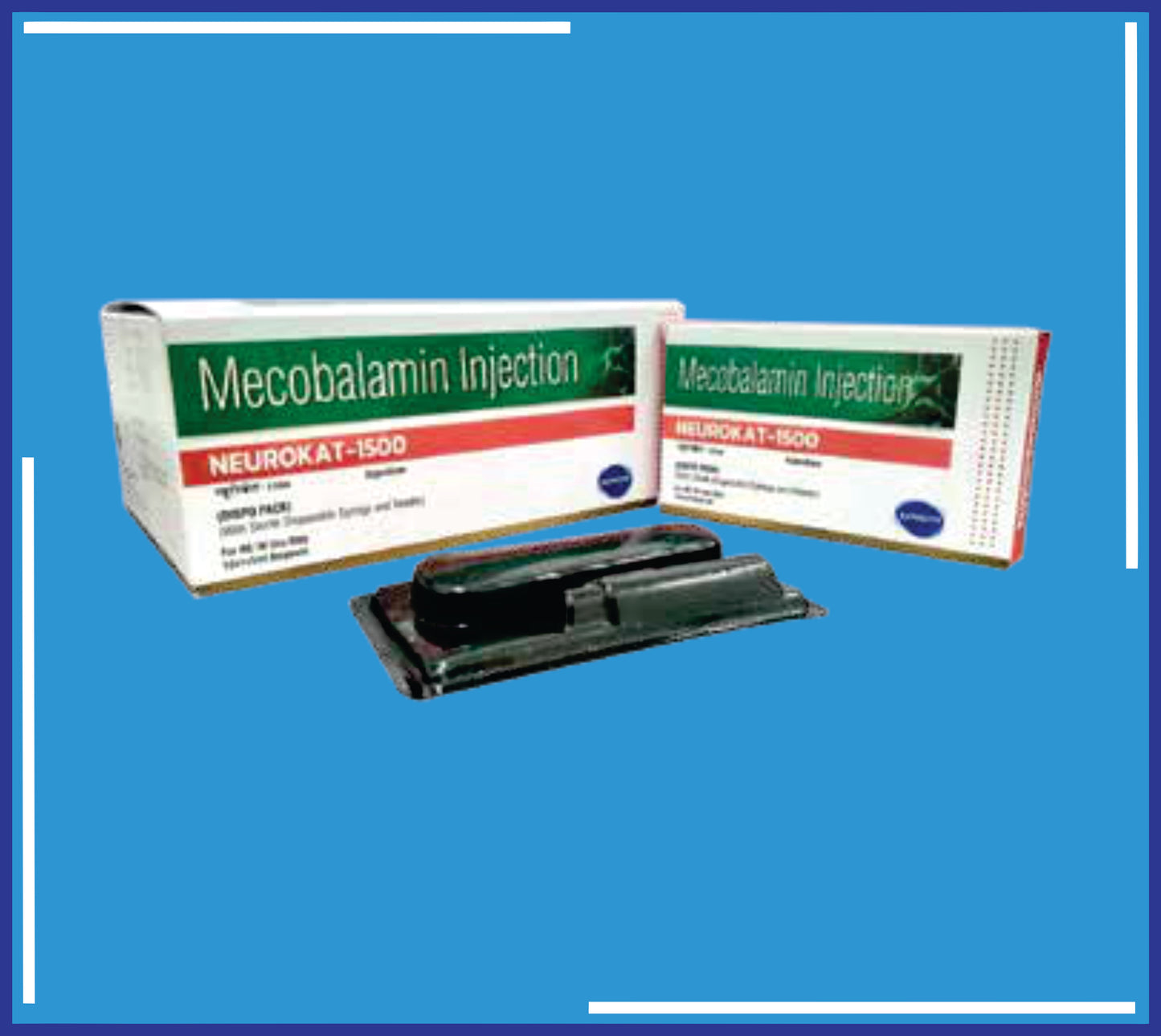 Neurokat 1500 Injection ( Methylcobalamin Inj. 1500Mcg Benzyl Alcohol Ip 2.0% V/V ( As Preservative) Water For Injection Ip Q.S ) pack 10x1x1ml by Kemsyn