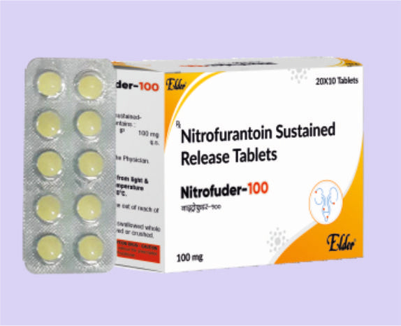 NITROFUDER 100 TABS 10'S ( Nitrofurantoin 100mg ) by Elder