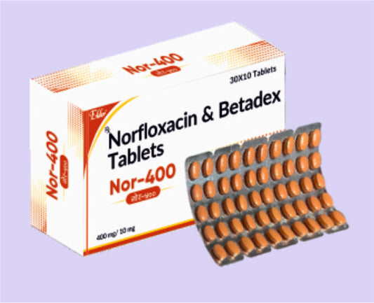 NOR 400MG TABS 10'S ( Norfloxacin I.P. 400mg ) by Elder