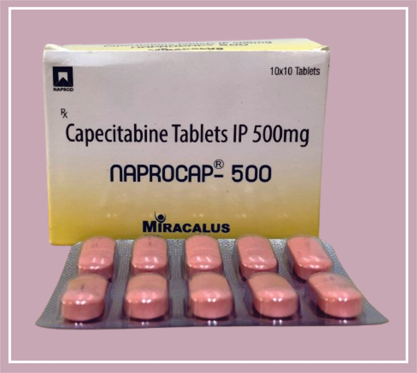 Naprocap-500 (CAPECITABINE 500 mg Tab) by Naprod