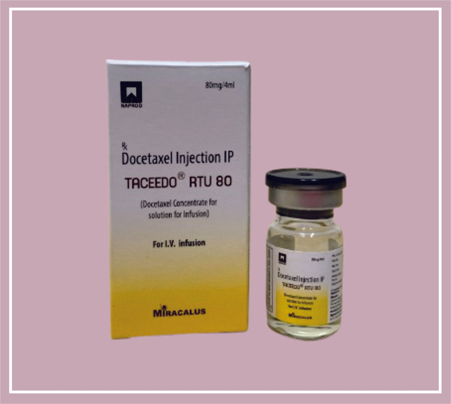 Taceedo RTU 80 (DOCETAXEL 80 mg) by Naprod