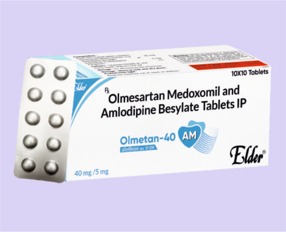 OLMETAN 40 AM TABS 10'S ( Olmesartan 40mg,Amlodipidine 5mg ) by Elder