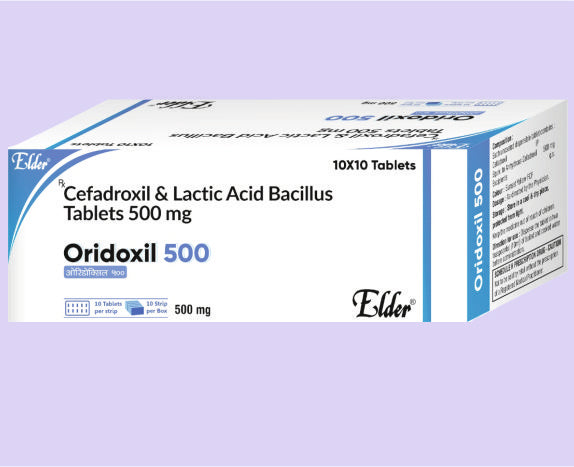 ORIDOXIL 500MG TABS 10'S ( Cephadroxyl 500mg+60 Million LB ) by Elder