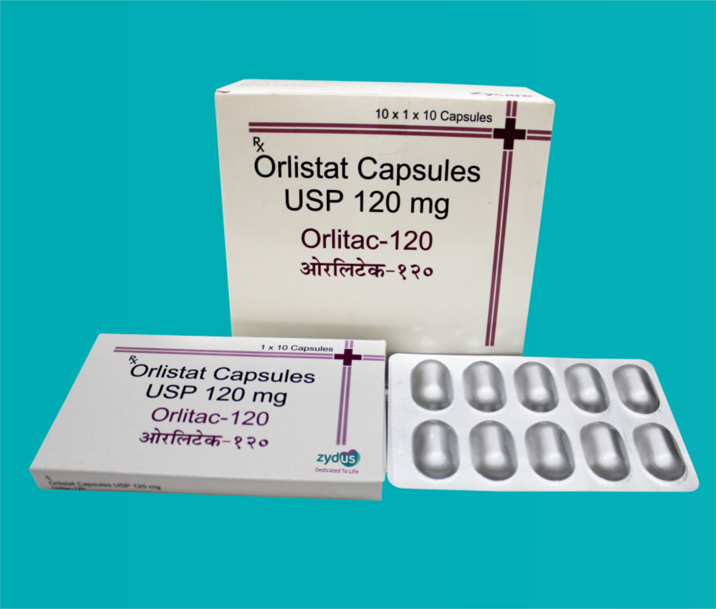 ORLITAC 120 CAPSULE 10x1x10 ( Orlistat 120 mg ) by Zydus