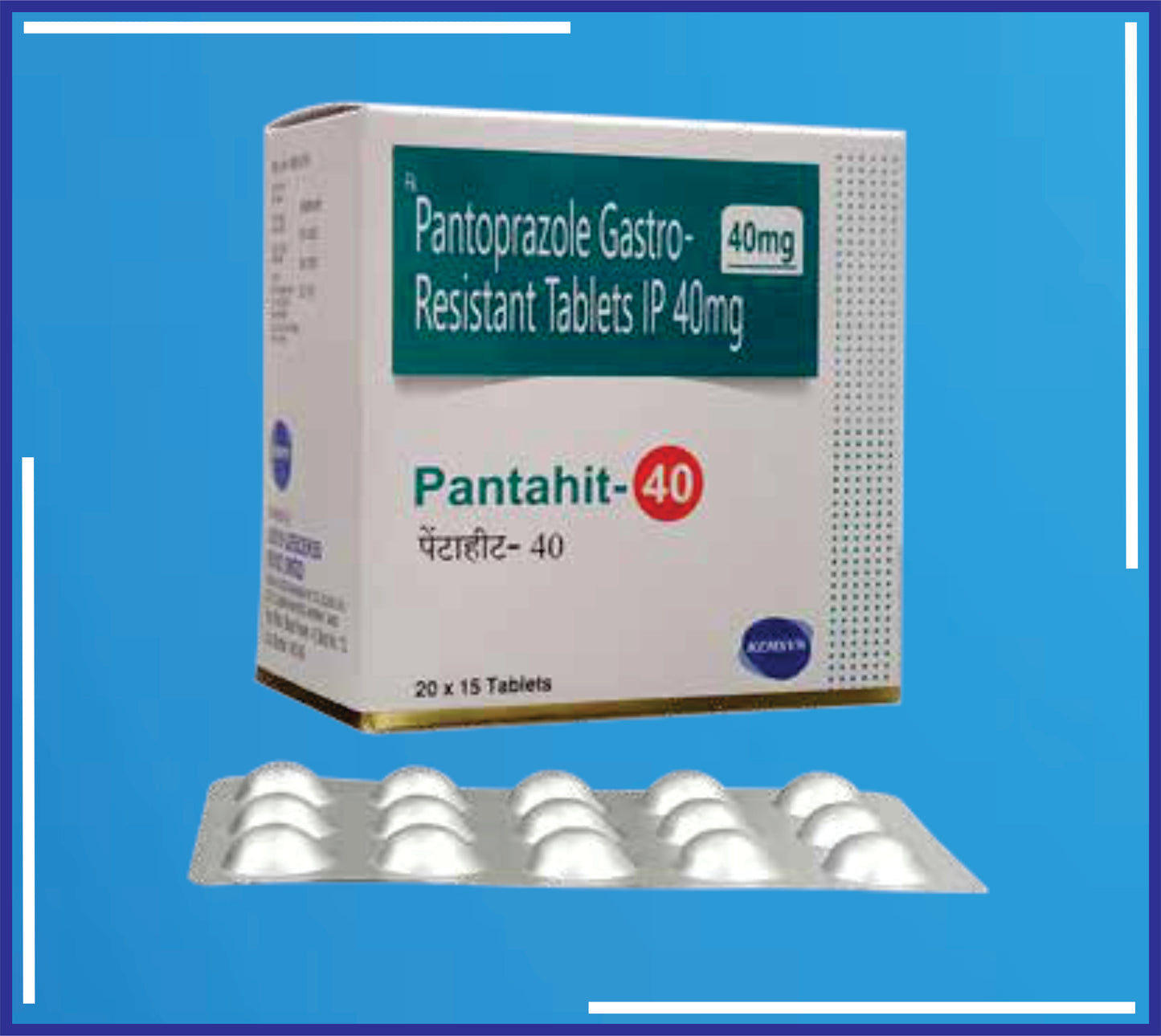 Pantahit 40 Tab 15S ( Pantoprazole Sodium Ip 40Mg ) pack 20x15 by Kemsyn