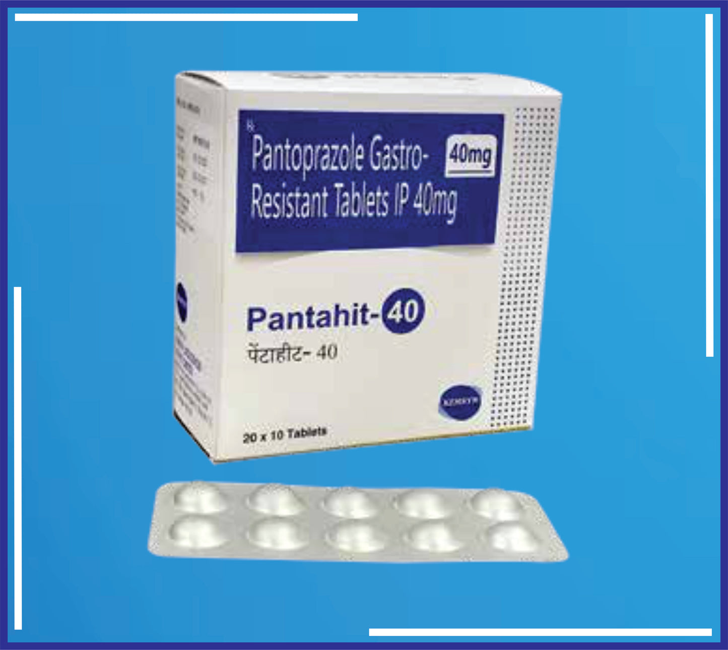 Pantahit 40 Tab ( Pantoprazole Sodium Ip 40Mg ) pack 20x10 by Kemsyn