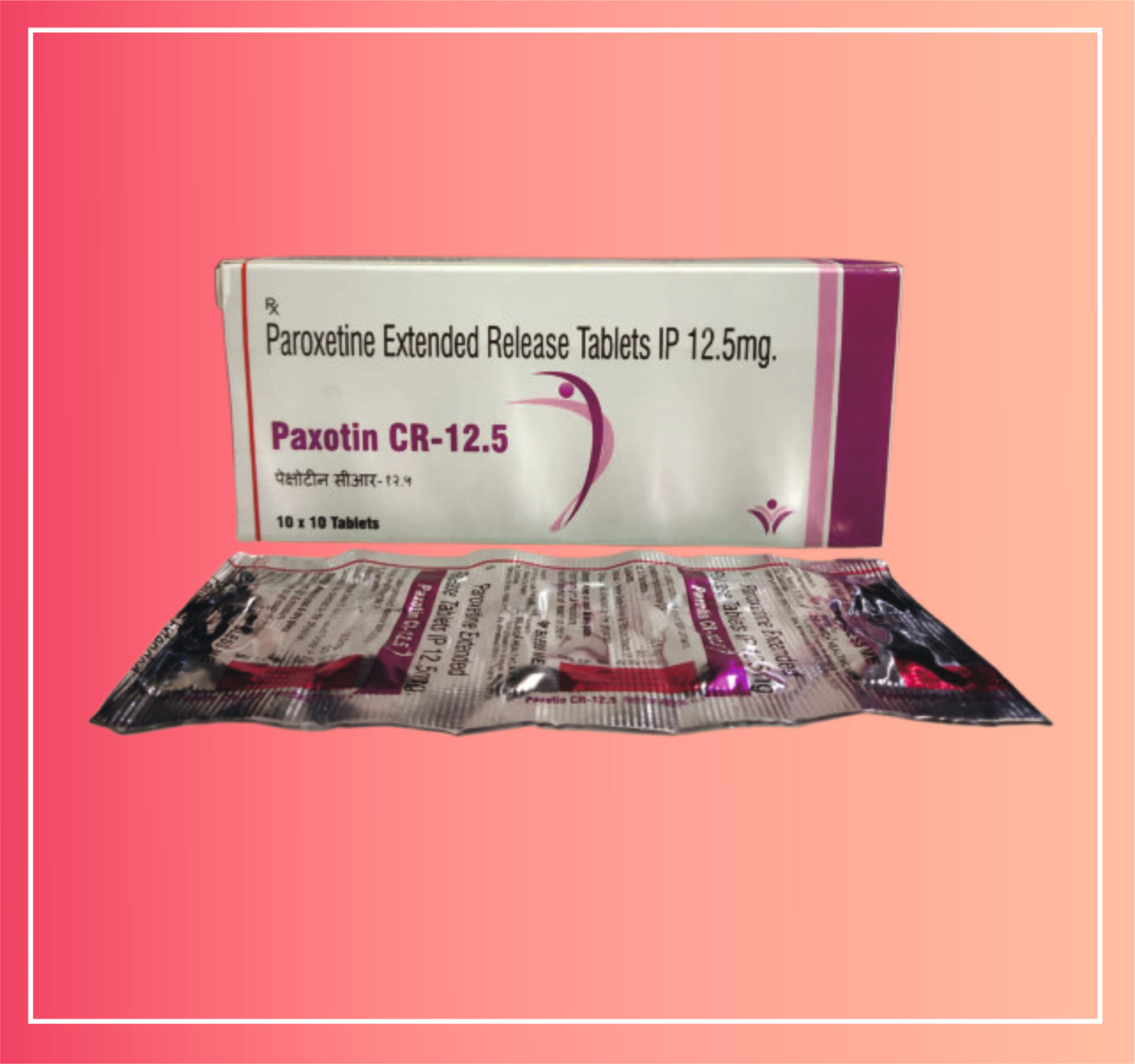 Paroxetine Hcl 12.5 (Er) {Rate of 10 Tab} by Dellwich