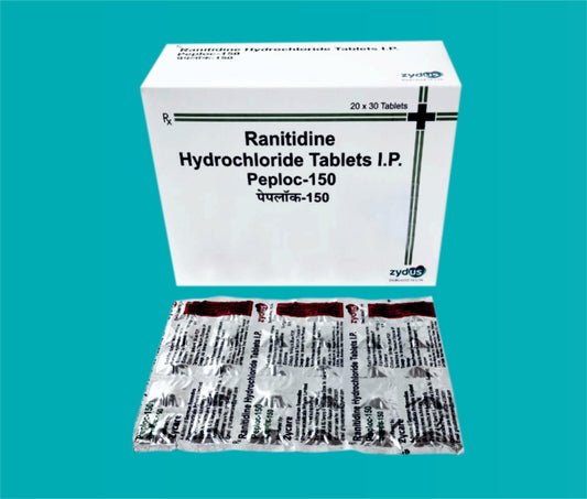 PEPLOC- 150 TABLET 60x10 ( Ranitidine 150 mg ) by Zydus