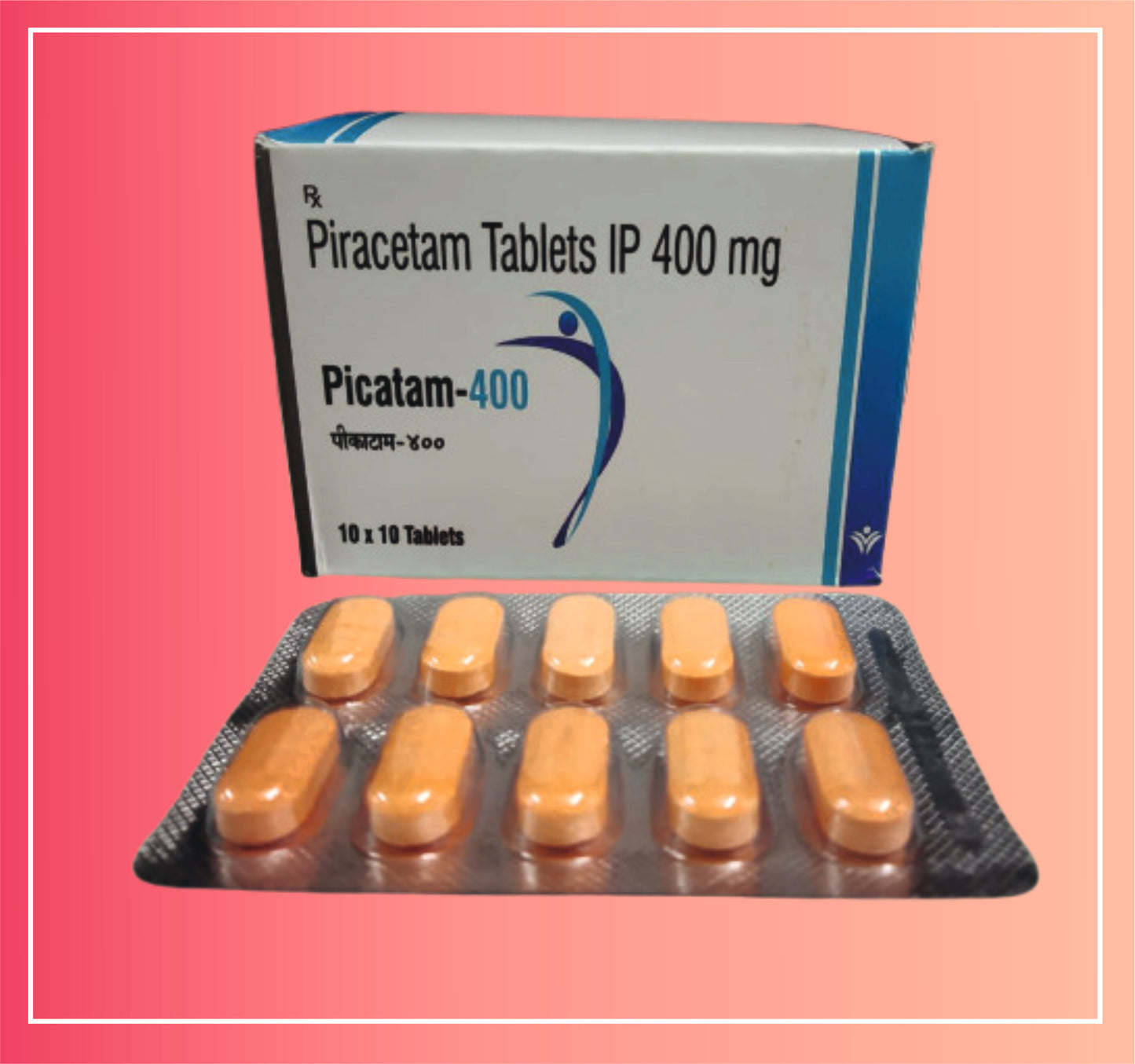 Piracetam 400 {Rate of 10 Tab} by Dellwich